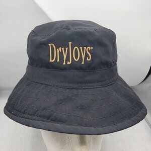 Vintage FootJoy DryJoy Black Medium Bucket Hat Golf Summer Outdoors Walking